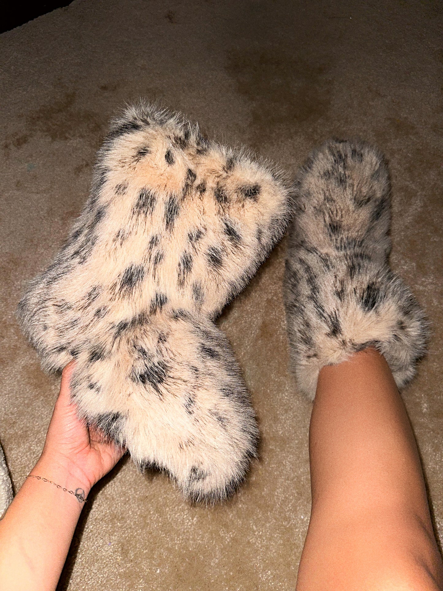Ehlani Boots (Brown/Leopard)