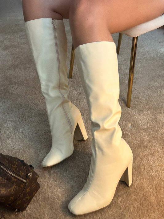 Chanel Boots (Cream Nude)